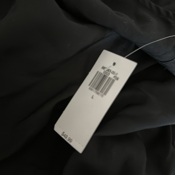 NWT! Old Navy Black Waist-Defined Utility Midi Shirt Dress - Size Large 💜 - Picture 9 of 9